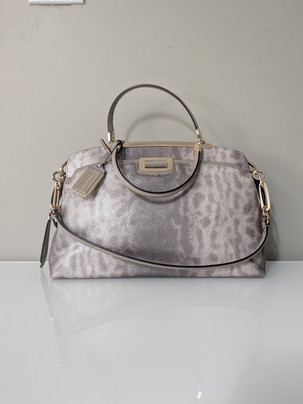 Coach Madison Pinnacle - Gray Spotted Lizard Andie (Limited Edition)